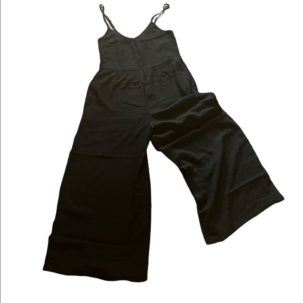 Wide leg capris jumpsuit NWT